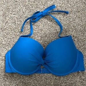 Aerie Blue Halter Bikini Top, 36D